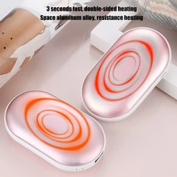 Portable Hand Warmer Rechargeable Pocket Heater 2-in-1 Function USB Charging Heater Hand Warmer Large Capacity