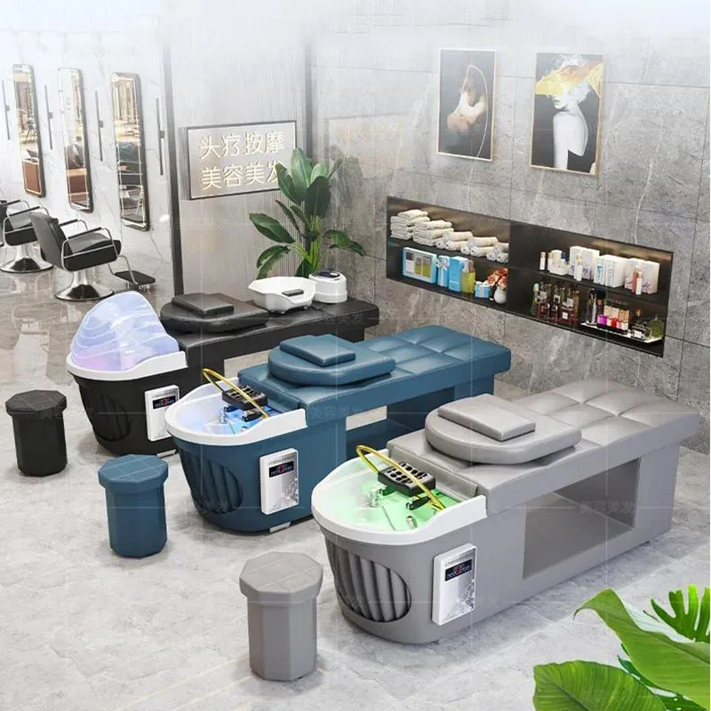 

Cosmetic Washbasin Shampoo Bed Women Chairs Thai Intelligent Water Shampoo Sink Cycle Basin Backwash Cadeira Unique Furniture