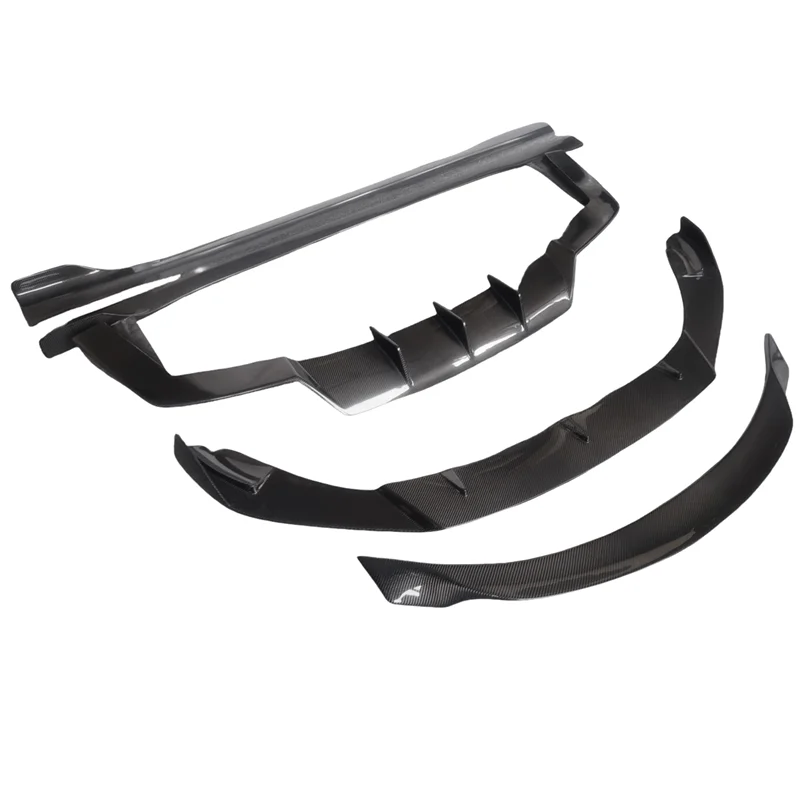 

Real Carbon Fiber Front Lip Side Skirts Rear Diffuser Spoiler for Body Kit 2014-2020
