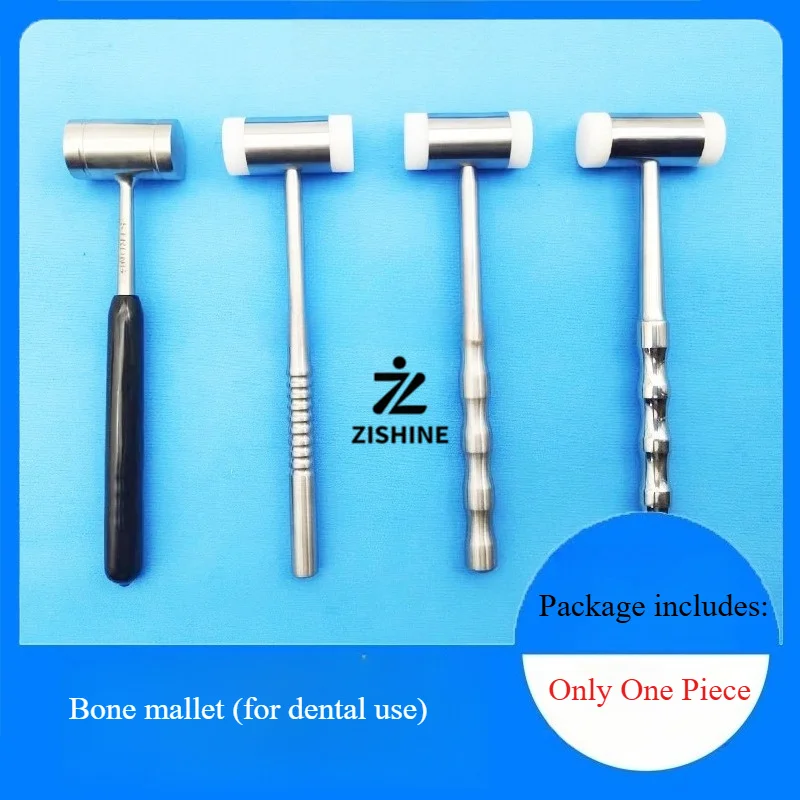 dental-bone-hammer-tooth-extraction-mallet-stainless-steel-double-nylon-head-removable-oral-surgery-instrument-4-types-optional