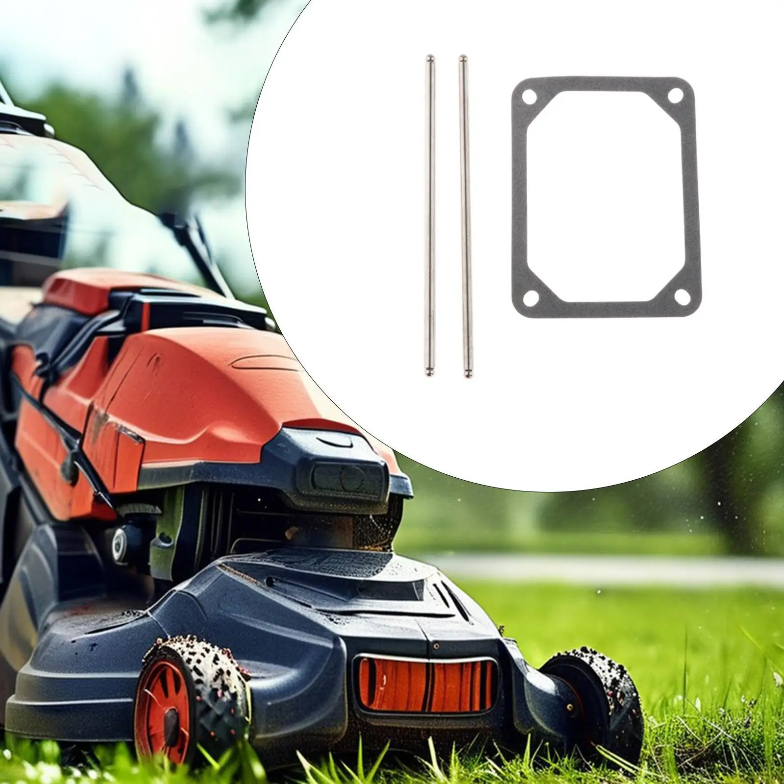 Durable Metal Lawn Mower Push Rods and Gasket Set Efficient Replacement for 690981 690982 690971