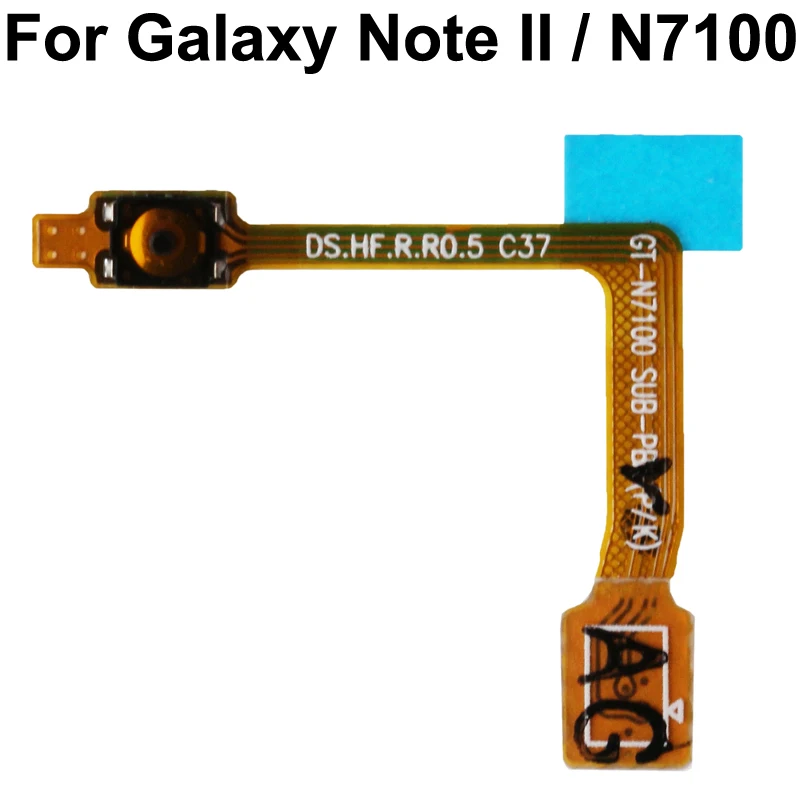 Para Galaxy Note II / N7100 Cabo flexível do botão liga / desliga