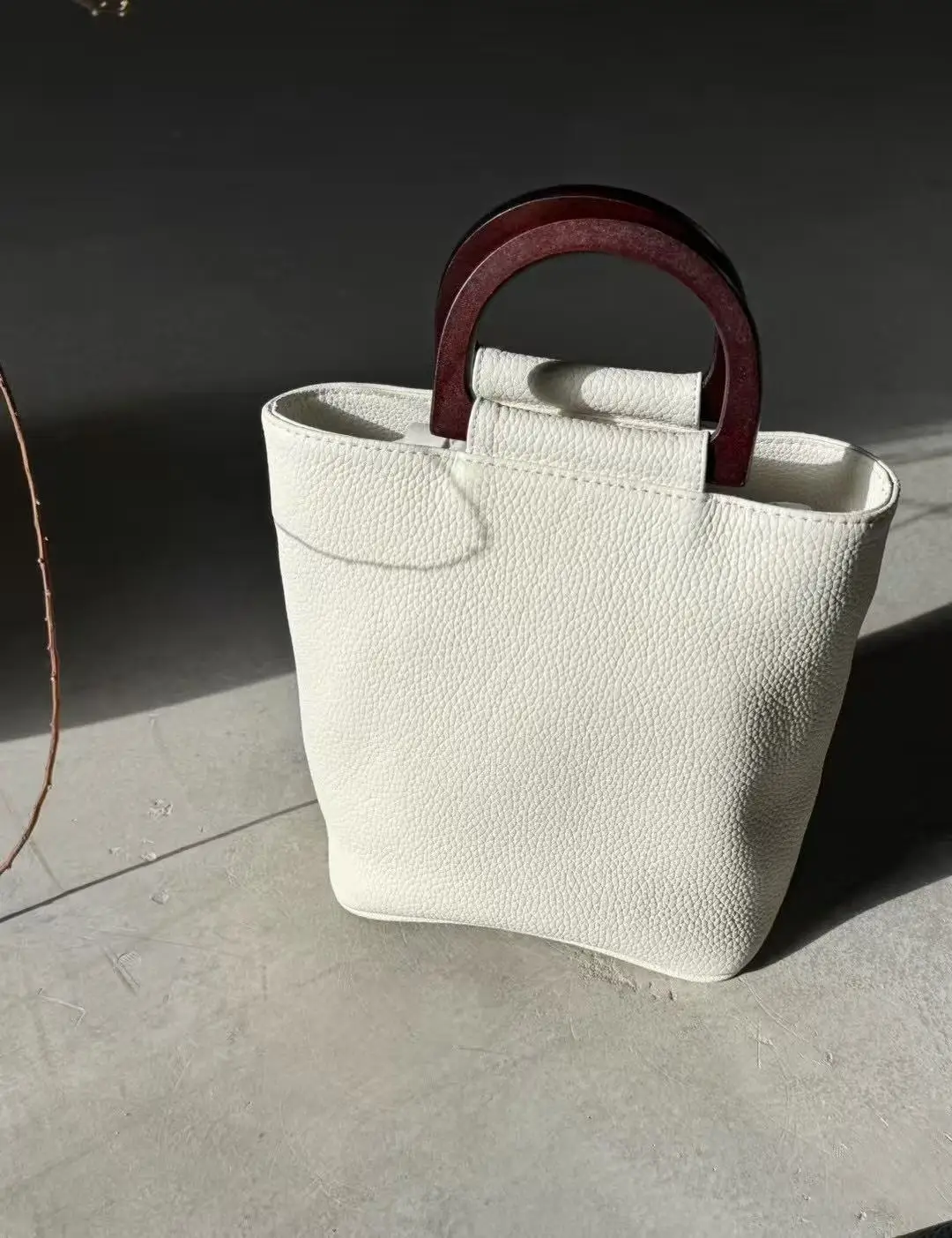 

Firmranch Light Luxury Niche Knot Design Green Frosted Cowhide Leather Exquisite Sheepskin Handbag Women Chic Hobos