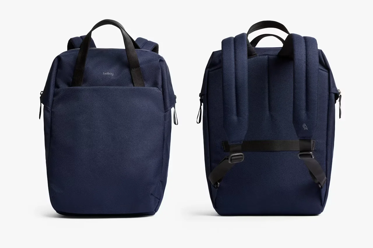 Bellroy Via Workpack 18L 3-Way Carry Backpack Ultra-Wide Zip Laptop Bag Travel Commuter Tote Water-Resistant Daypack Purse