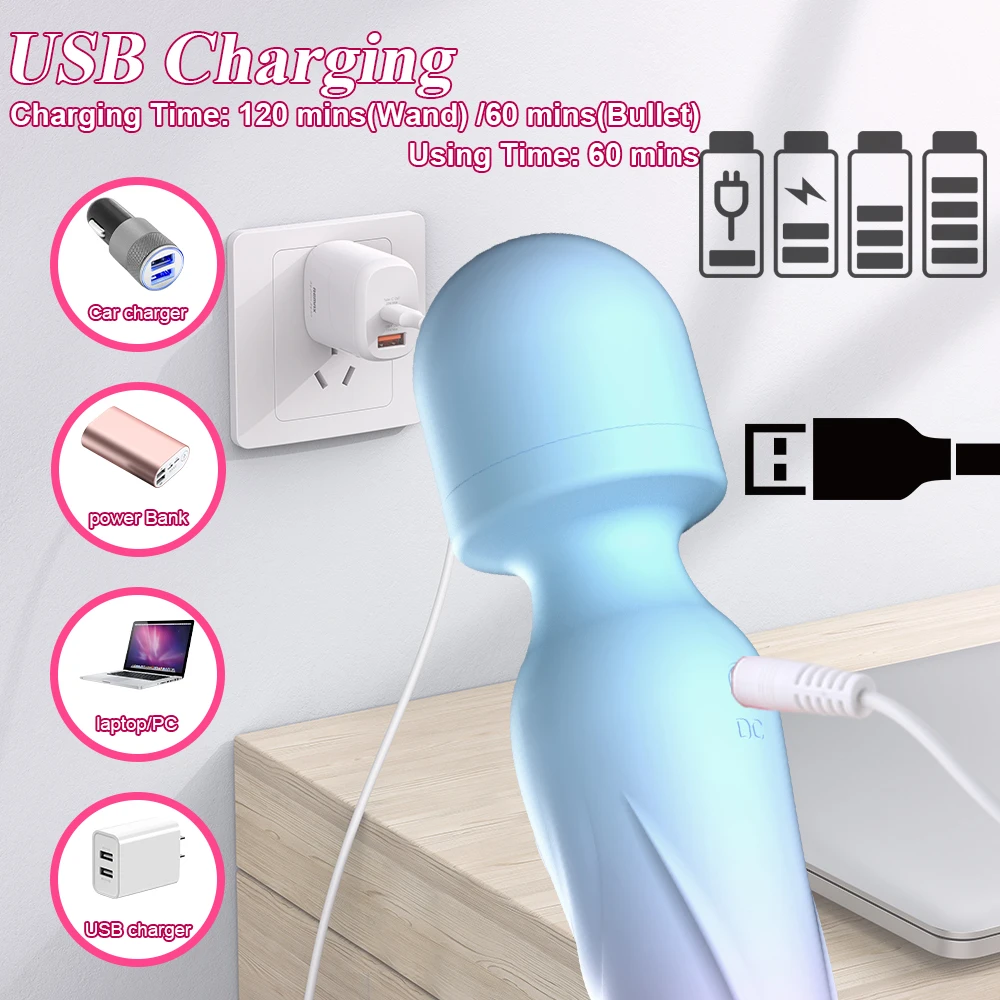 3 في 1 وضع قضبان اصطناعية هزاز AV آلة الجنس عصا سحرية البظر G بقعة محفز الإناث جهاز تدليك للمهبل امرأة الكبار لعبة الجنس 18 + #4