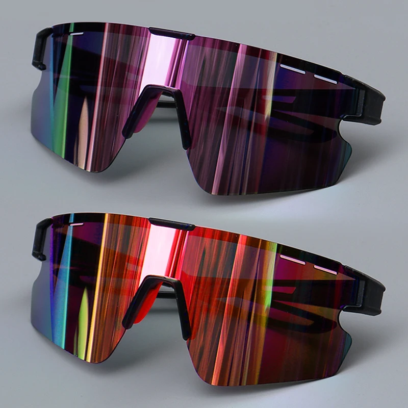 1 Stück/2 Stück Mode Sport rahmenlose Sonnenbrille Damen integrierte Linse, großer Rahmen Trend Outdoor Strand Reise Fahrradbrille