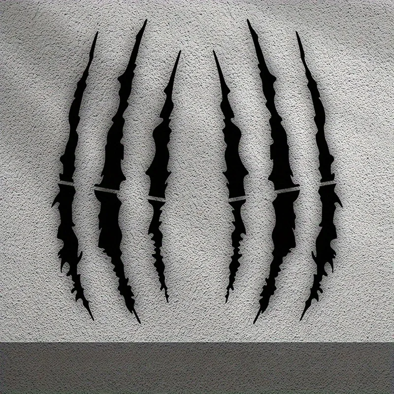 

Красочные авто наклейки с принтом когтей на автомобиле, наклейка, устойчивая к атмосферным воздействиям, автостайлинг, мультяшные автомобильные наклейки, автомобильные аксессуары