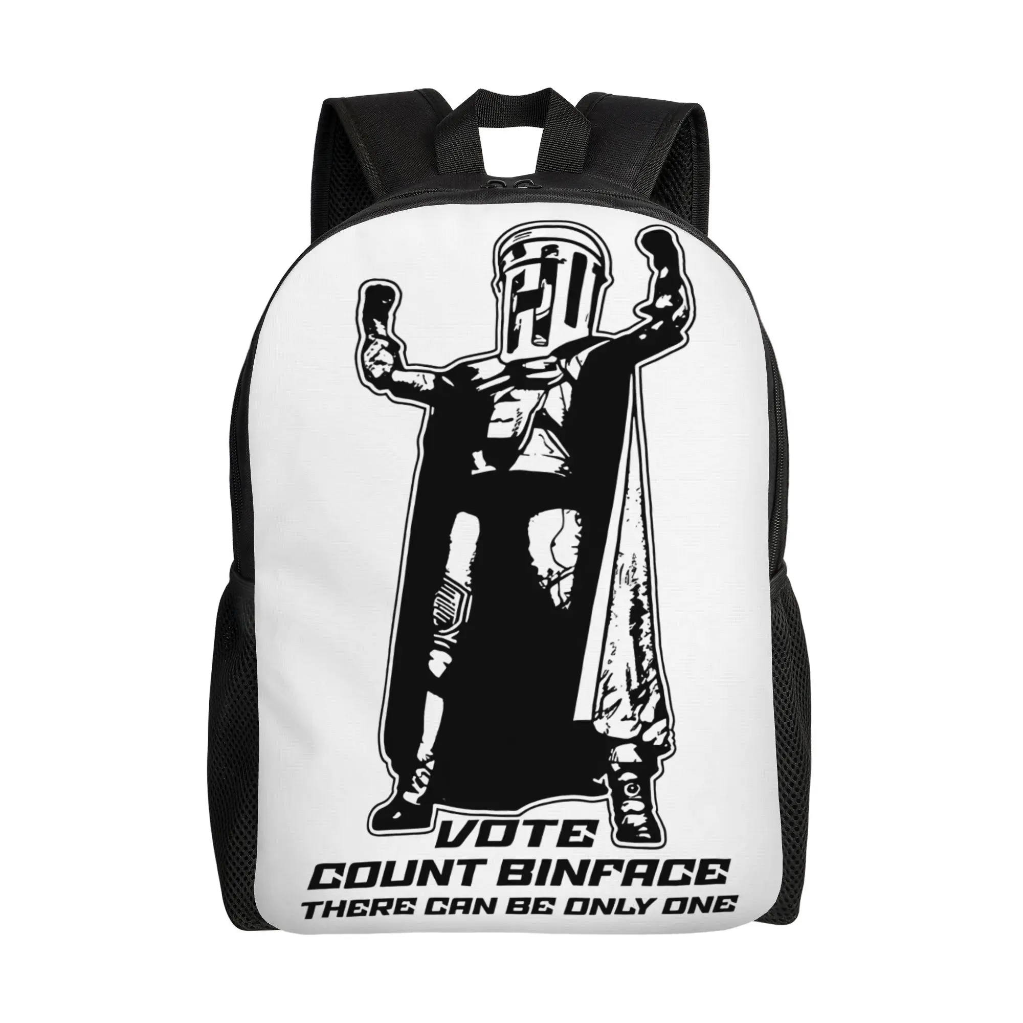 Vote Count Binface Casual Backpack Durable High School  Daypack for Men Women Laptop Computer Canvas Bags