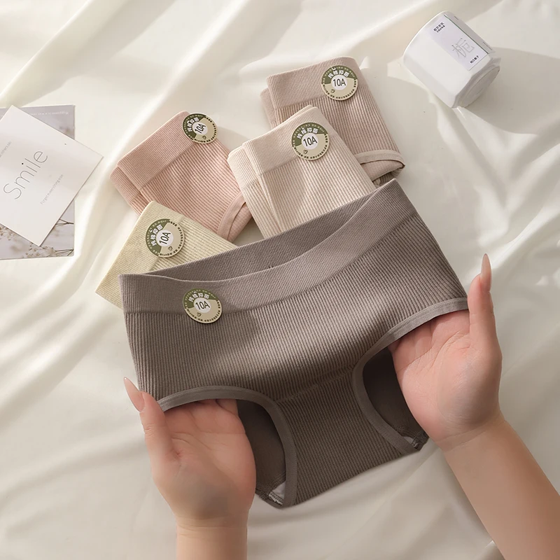 여성을위한 속옷 패션 솔리드 팬티 세트 팩 스포츠 여성 란제리 섹시한 팬티 삼각형 속옷 원활한 친밀한