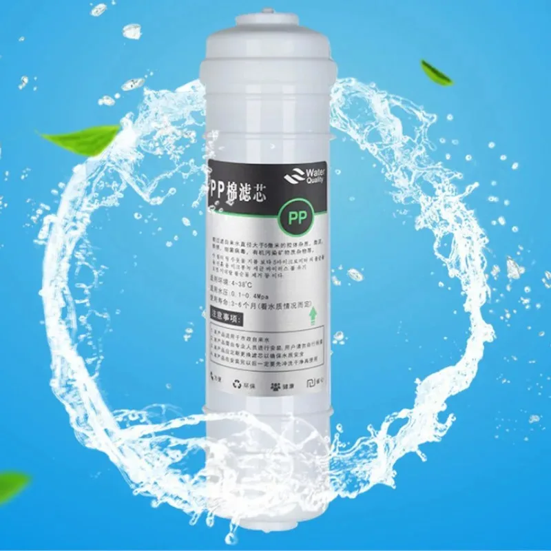 10''Quick Connecting Polypropylene Sediment Water Filter Cartridge PP Filter Reverse Osmosis System for Home Office Accessories