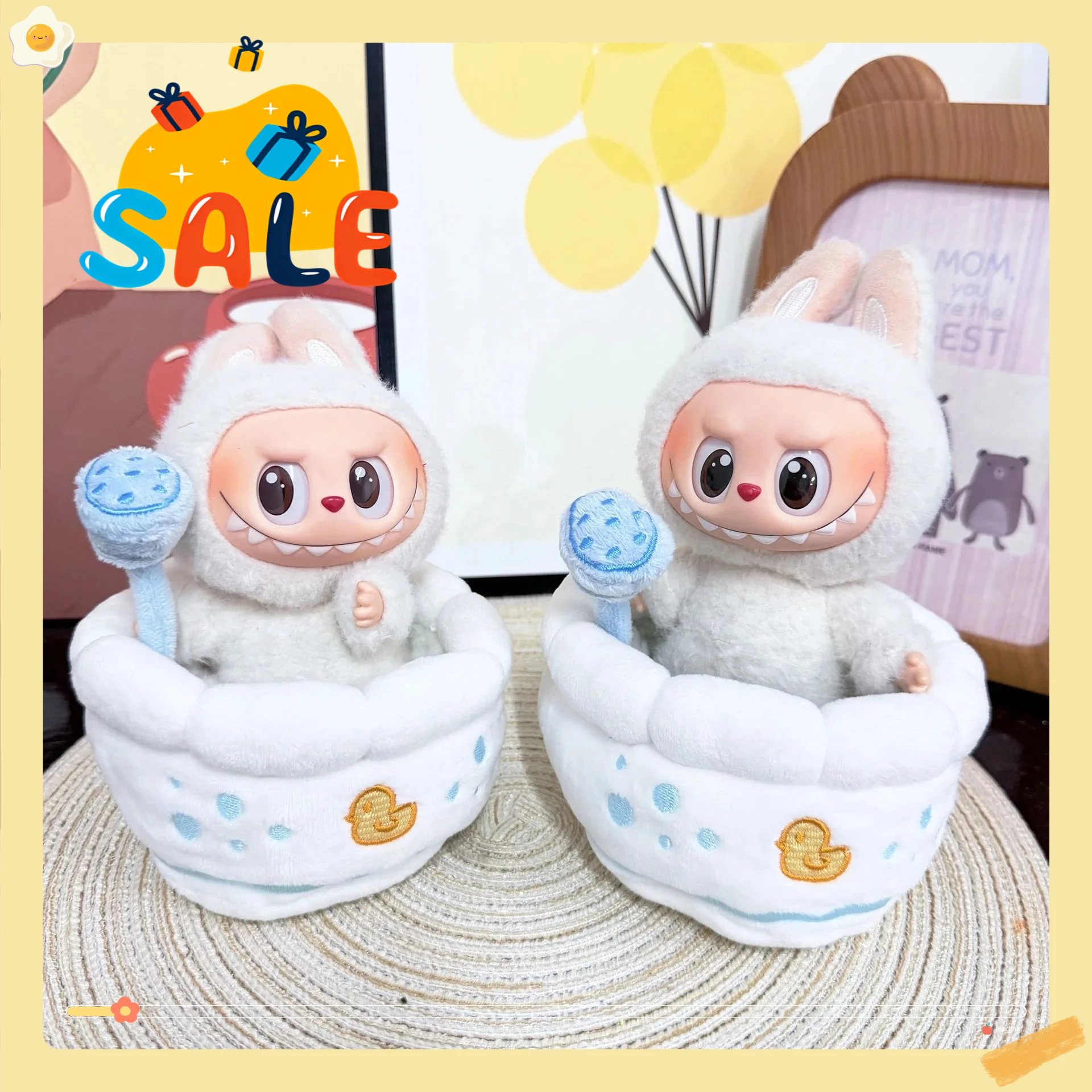 

Аксессуары Labubu, серия для ванной комнаты, душевая ванна, украшение для повседневного отдыха, одинаковые (кроме кукол)