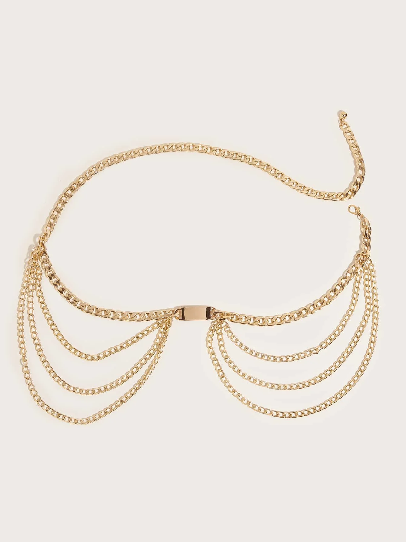 HERSHINE 1-piece women's fashion solid color metal waist chain, elegant and sexy, suitable for party dresses，spring，summer