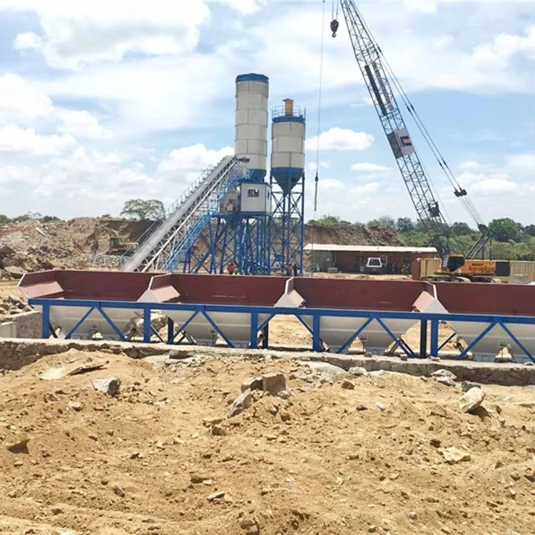Fully Automatic Ready Mix Mobile Stationary Concrete Batching Plant 25m3/h To 240m3/h Capacity Concrete Mixing Plant