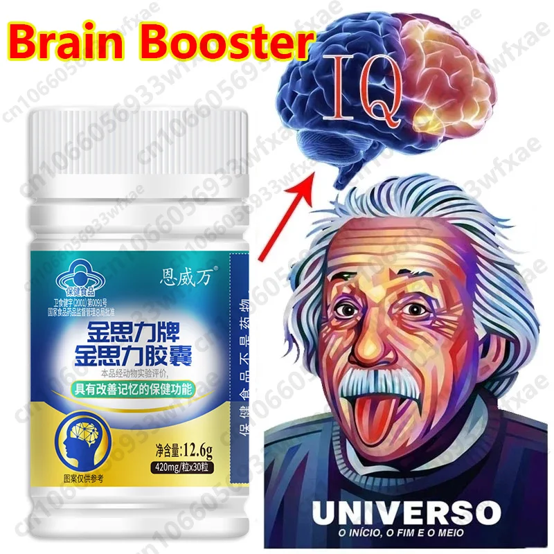 

Nootropic Brain Booster Supplement Enhance Focus Capsule Boost Concentration & Improve Memory Mind Enhancement for Neuro Energy