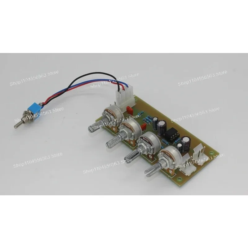 DIY Handmade Portable Guitar Speaker Pre-Tuning Board - 3-Stage EQ Adjustment Pre-Amp Circuit Board
