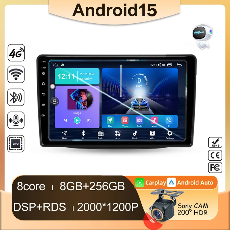 راديو سيارة أندرويد 15 لكيا سورينتو 2 II XM 2012 - 2021 نظام تحديد المواقع مشغل وسائط متعددة نافي رئيس وحدة 360 كاميرا لاسلكية Carplay DSP BT