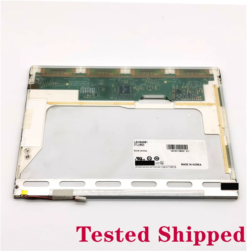 100% Original Test LCD Panel Display Screen LB104S01(TL)(02) LB104S01-TL02 10.4 Inch