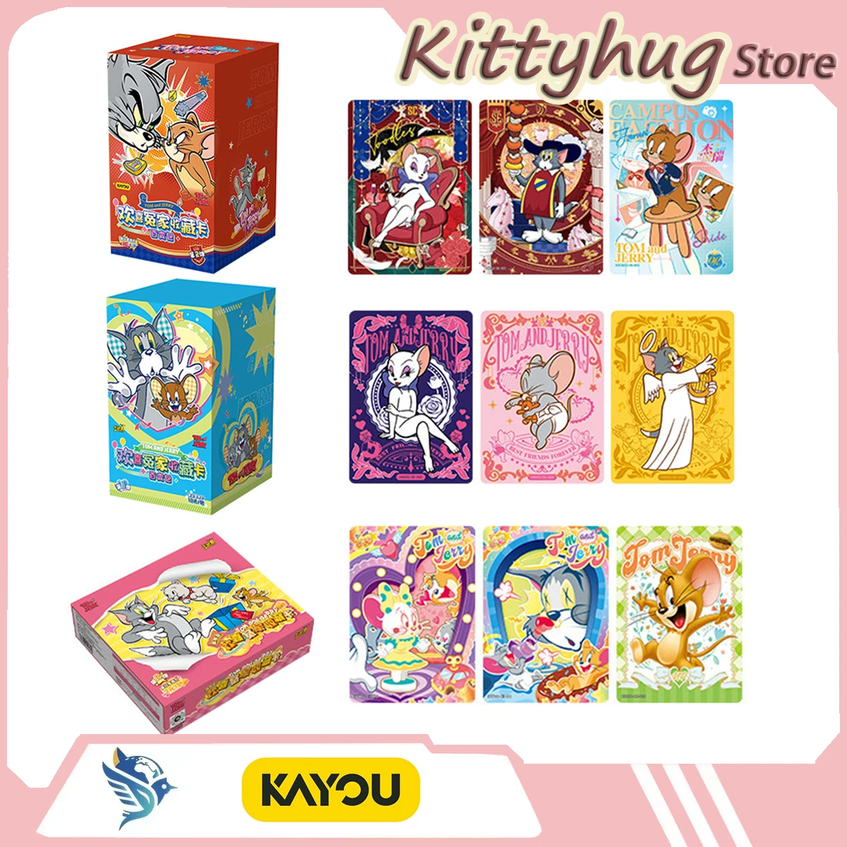 

Коллекционные карточки Kayou Tom and Jerry: Аниме-мерч с Томом и Джерри, подарочный набор для фанатов
