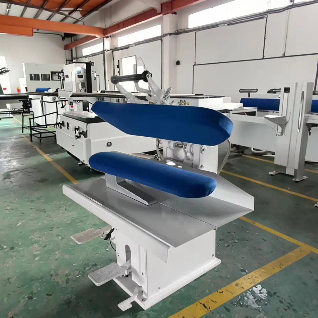 Industrial Automatic T-Shirt Pressing Ironing Machine with Manual Hot Steam Dry Cleaning Equipment Featuring Motor Engine Core