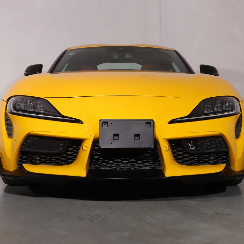 

ABS черный автомобильный Стайлинг передний номерной знак автомобиля для Toyota GR Supra MK5 A90 2019-2025 аксессуары для внешней модификации автомобиля 1 шт.