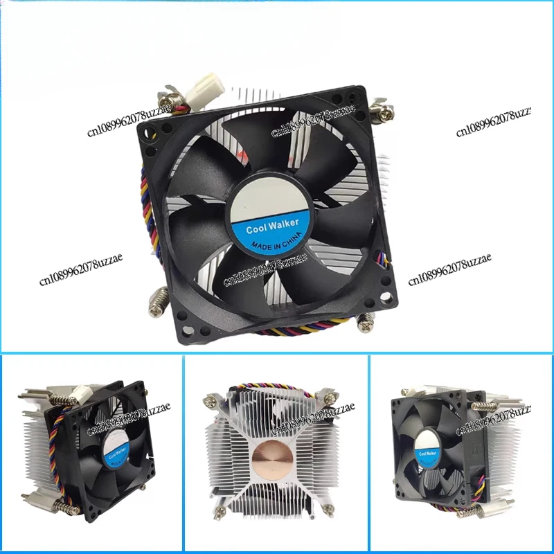 CPU Radiator LGA1700 115X 1366 2011 Copper Core Silent Fan PWM Temperature Control Speed Regulation