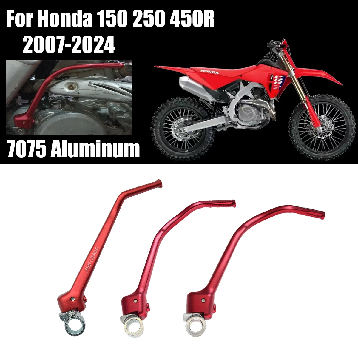 

Motorcycle Forged Kick Start Starter Lever Pedal For HONDA CRF150R CRF250R CRF450R CRF 150R 250R 450R 2007-2017 2018 2109 2020