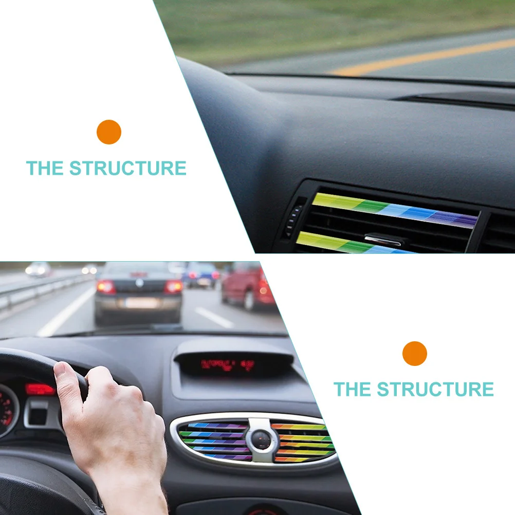 

10 шт., отделка автомобильного воздуховыпускного отверстия со стразами, авто декоративное вентиляционное отверстие, прочные яркие цвета, аксессуары