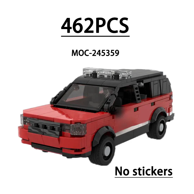 

MOC-245359 Строительный блок, городская пожарная машина, украшение модели автомобиля, 462 шт., детский день рождения, Рождество и Новый год, игрушка в подарок