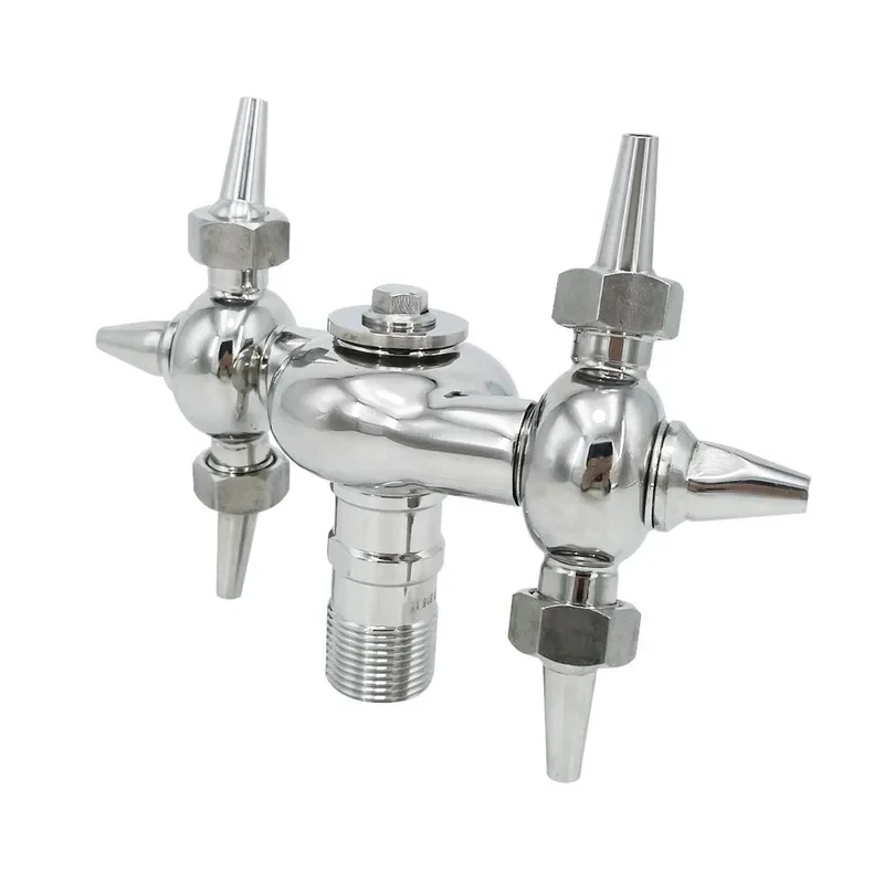 SSL Hygienic cleaning male thread degree food procsing hinery parts rotating nozzle