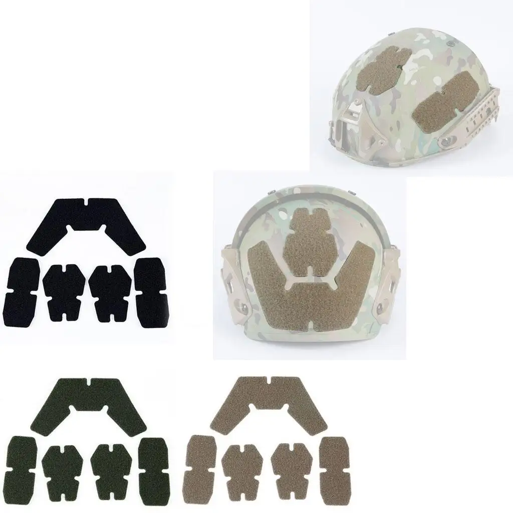 Velcro Helmet Sticker Patch Hook Loop Fastener Pad Set for Helmet Case and Hat Protection