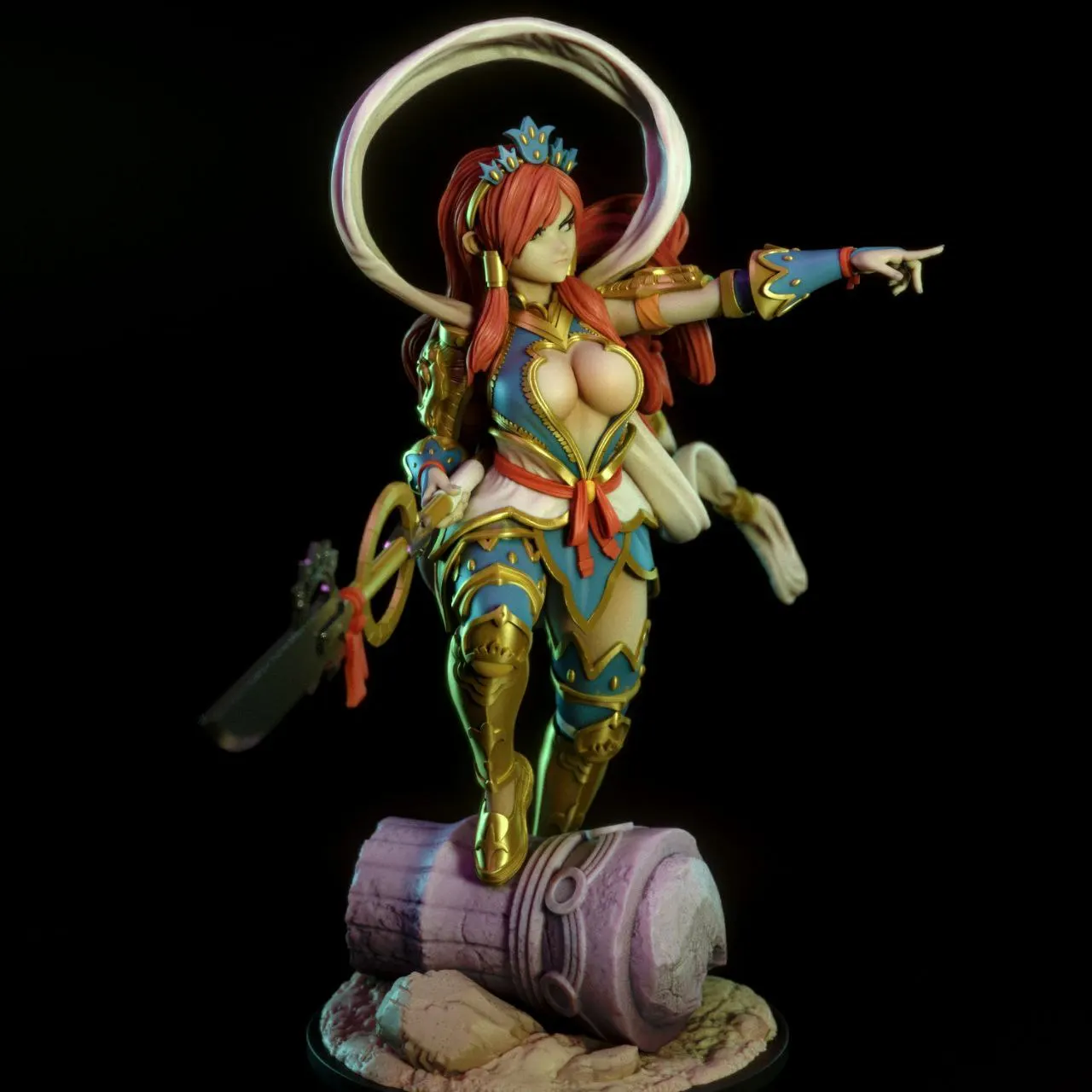 

1/24 3d Printing Model Kit Resin Erza Scarlet Model Kit DIY Micro Reduction Statue Unpainted Garage Kit Toys