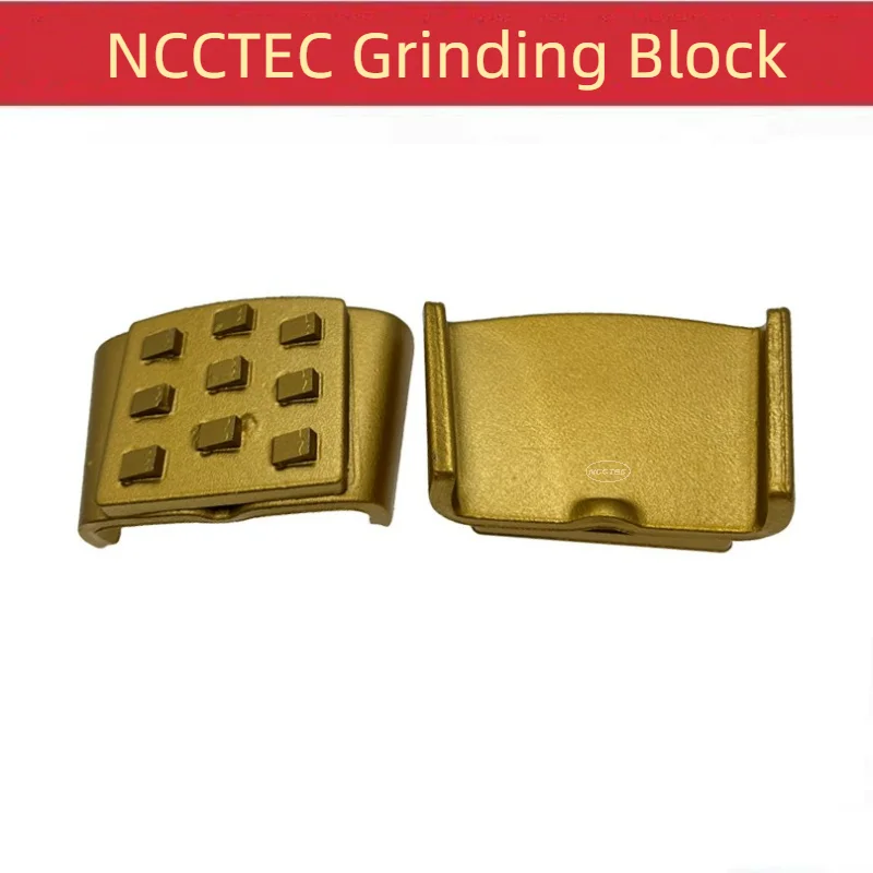 

[9 Oblique Rectangle PCD Segments] 9pcs HTC EZ Change Diamond PCD Grinding Pad Disc Block Plate for Epoxy Glue Coating Removal