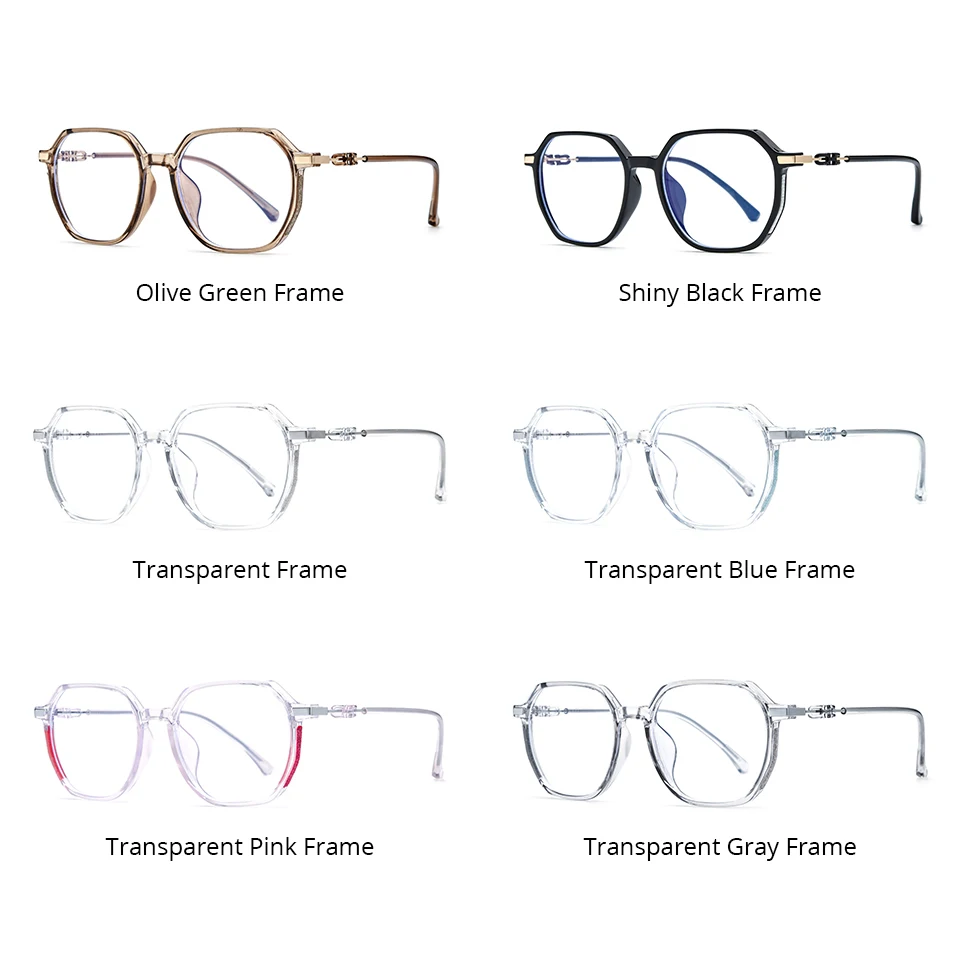 NIANZHEN TR90 Eyeglasses Frame Women Polygon Brand Design Glasses Men Retro Vintage Ultralight-Weight Eyewear Spectacles 3099