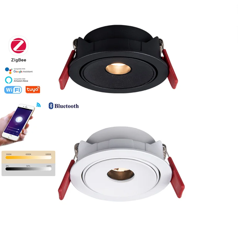 그래피티 지그비 LED 스포트라이트 조명, 작은 각도 3 ° 8 ° 15 ° 거실 천장 찻집 분위기 조명. 와인 캐비닛 박물관, 3W