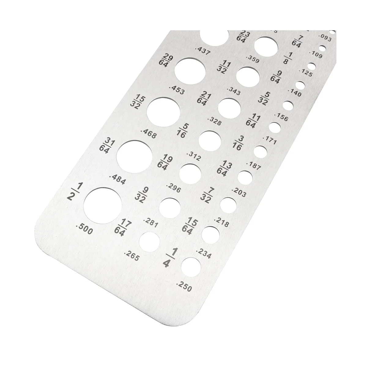 Jauge de diamètre en acier inoxydable, jauge de diamètre, mesure de l'épaisseur du fil, testeur de règle, perceuse bricolage, outil de jauge de mesure