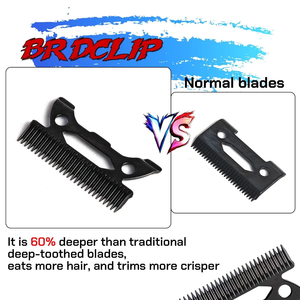 BRDCLIP Professioneller Haarschneider Original Austauschbare Heartbeat-Klinge für BRD 106 FA1C M3C WMARK X1, 2020C, M10, 8148, JC06 Mac – Detail 5