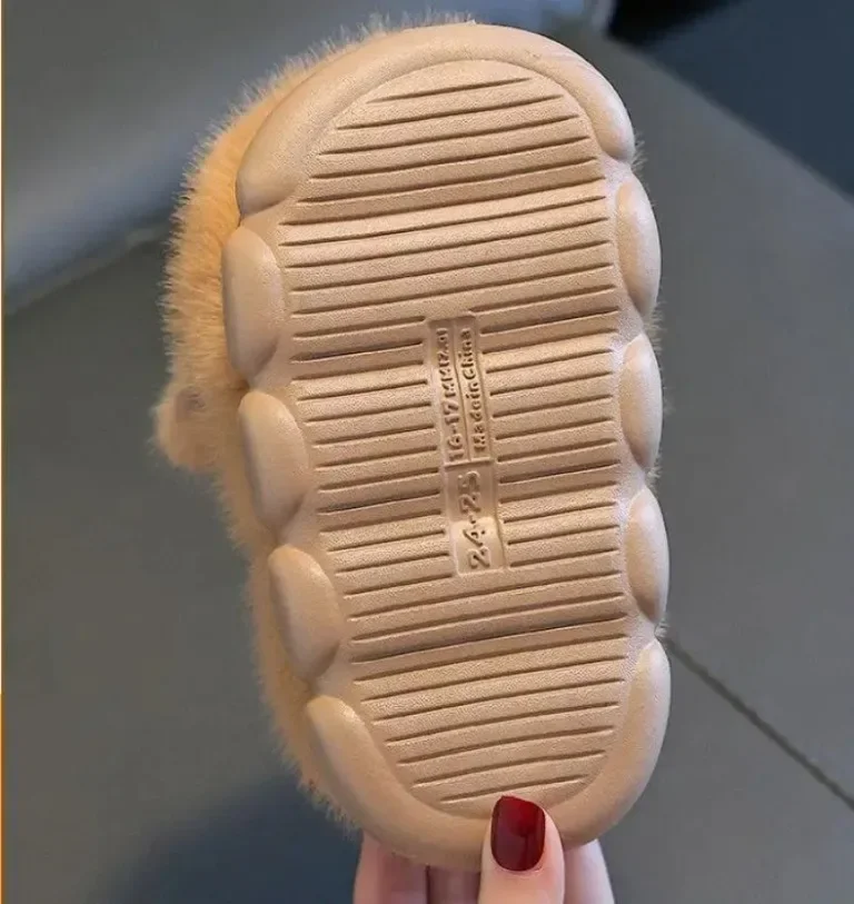 أطفال شتاء دافئ نعال من القطن لطيف كابيبارا الانزلاق على أحذية للبنين والبنات لينة عدم الانزلاق باطن خفيفة الوزن سهلة ارتداء الإغلاق #6