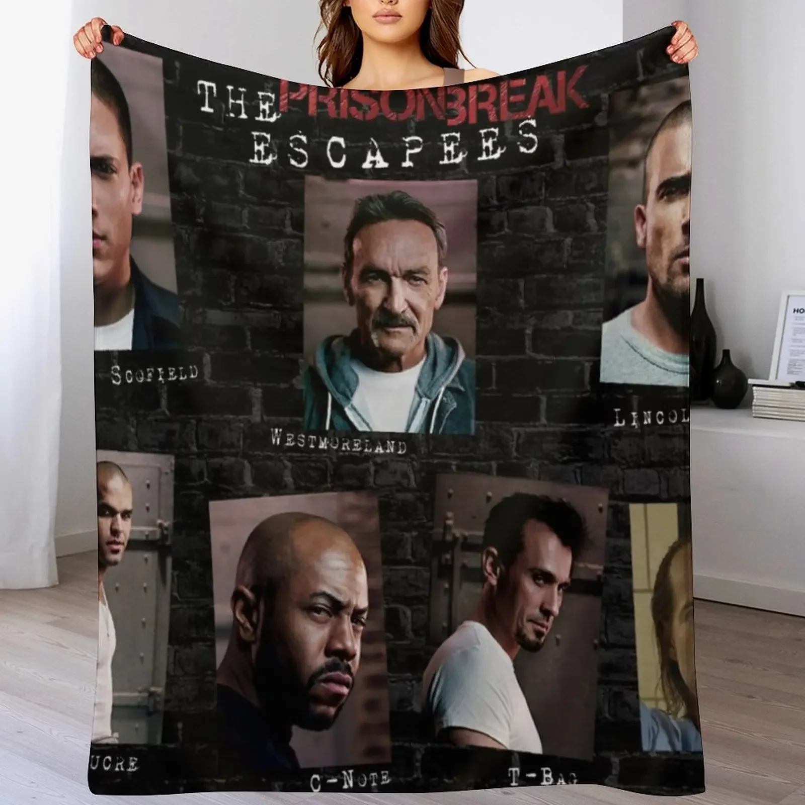 

Prison Break Throw Blanket All Weather Soft Throw Blanket for Sofa