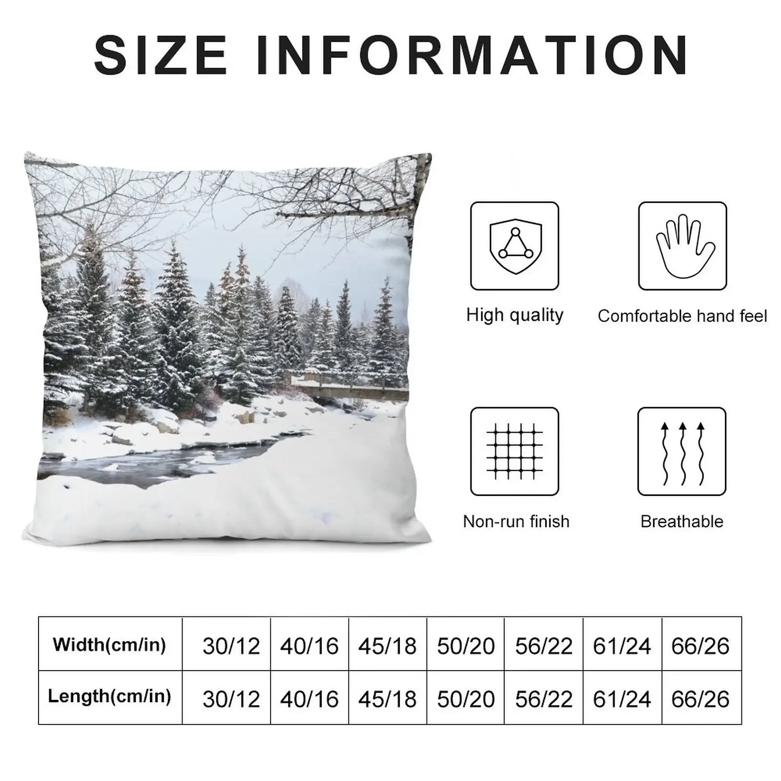 Breckenridge Winterland Throw Pillow Sofa Cover Decorative Sofa Cushion Christmas Pillow Covers covers for pillows pillow