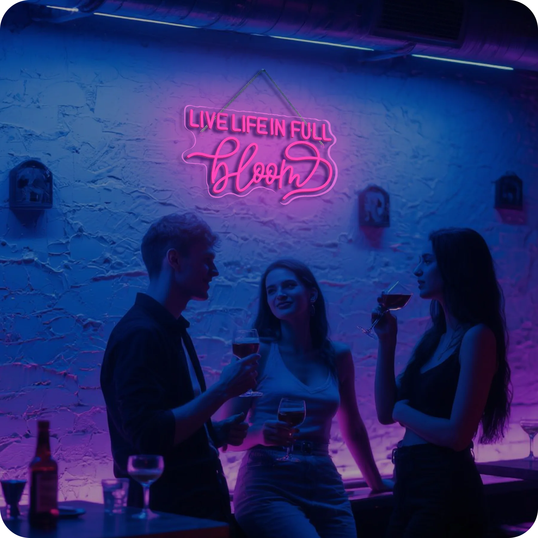 Letrero de neón Vive Life In Full