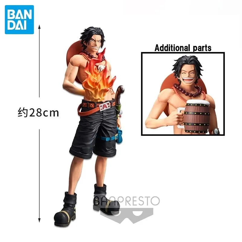 

Genuine BANDAI BANPRESTO Grandista NERO Portgas·D·Ace ONE PIECE Anime Figures Collectible Model Toys decoration sculpture gift