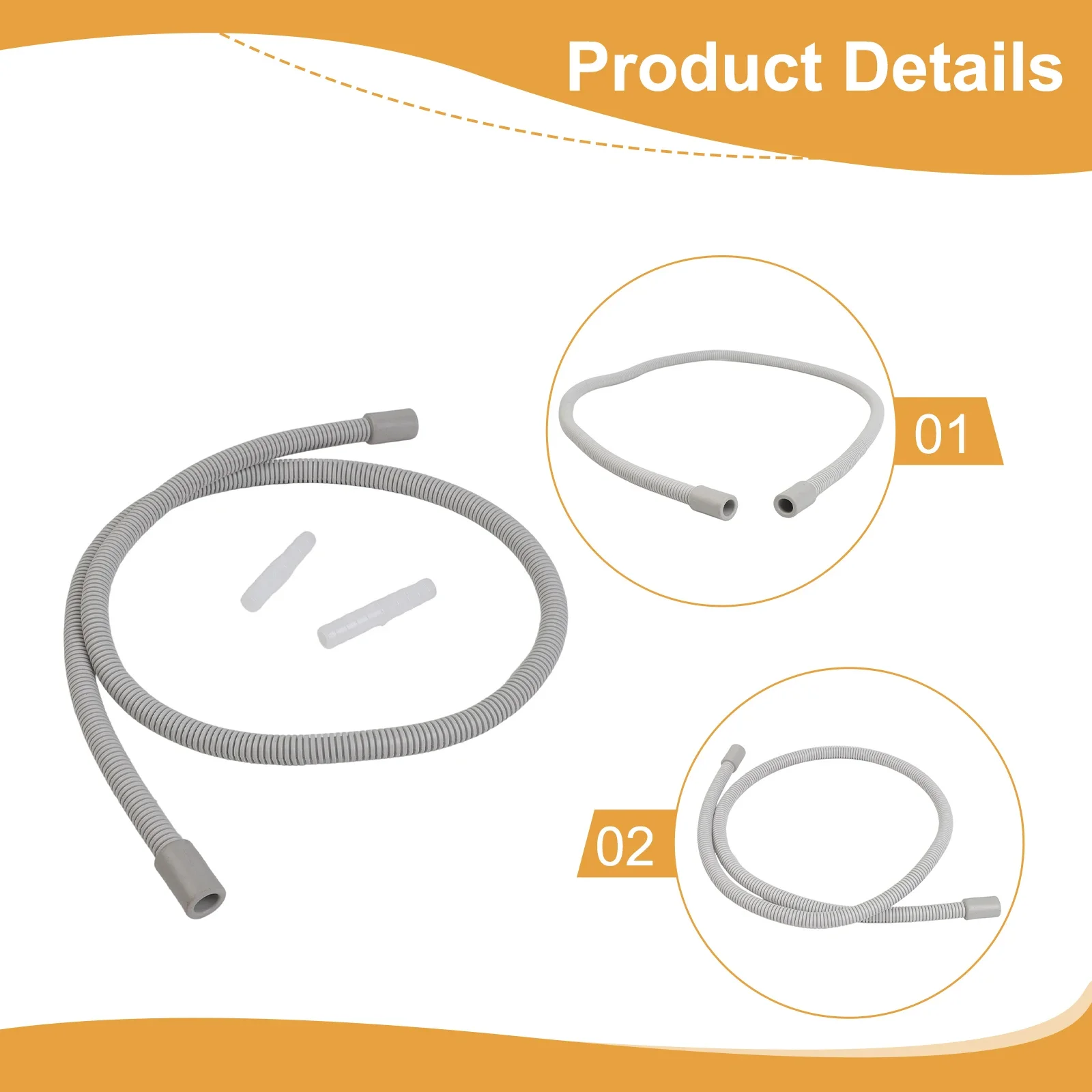 0.8/1m Water Pipe Specifically Designed To Work Seamlessly With For MIDEA, For HAIER, And For SIEMENS Drying Machines