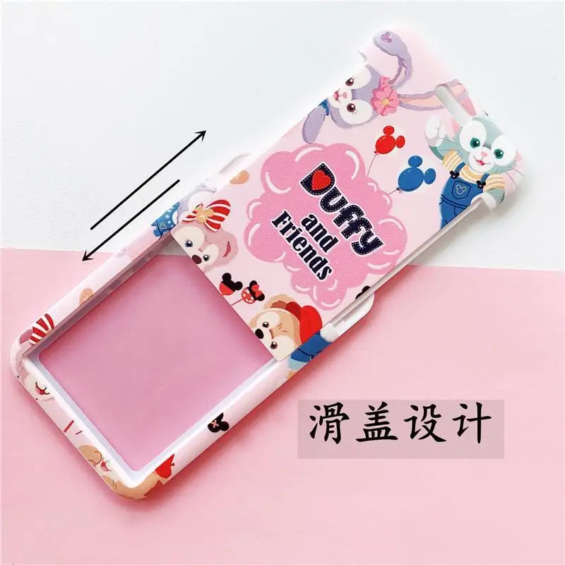 Disney StellaLou Card Holder with Lanyard for Students Kids Girls Cute Design School Bus Metro ID Badge Meal Pass Campus Use
