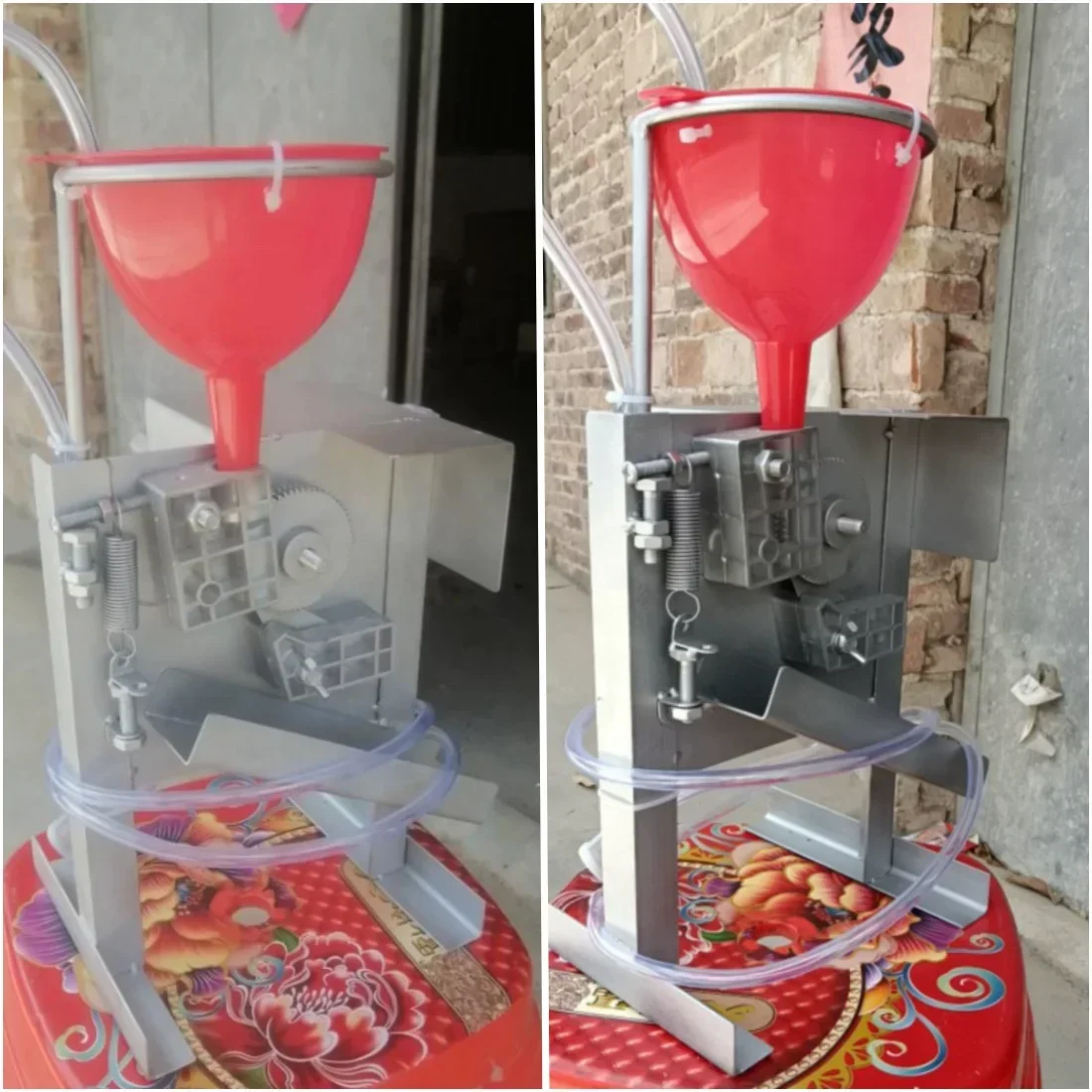 Mesin pembuka perut cacing tanah