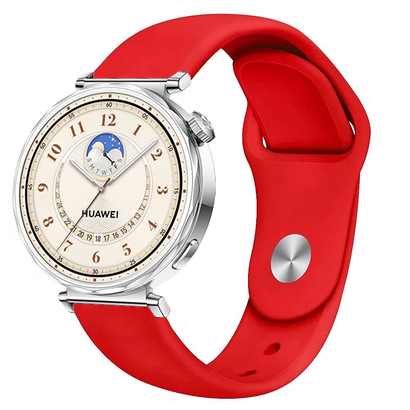 18 mm 22 mm Silikonarmband für Huawei Watch GT5-4 41 mm/GT5/GT4 4 Pro 46 mm Sportarmband Armband für Huawei Watch GT5 Pro 42 mm