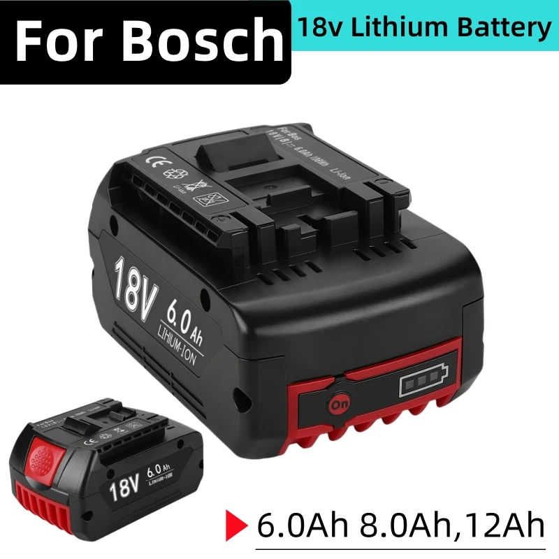 

For Bosch18V 6000mAh 8.0Ah 12Ah Battery Original 18V Professional GBA GBH GSR GSB BAT618 BAT609 BAT620 Replacement tool Battery