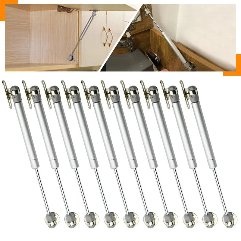 1/2/5/10PCS Pressure 100N(10KG) Furniture Cabinet Door Stay Soft Close Hinge Hydraulic Gas Lift Strut Support Rod