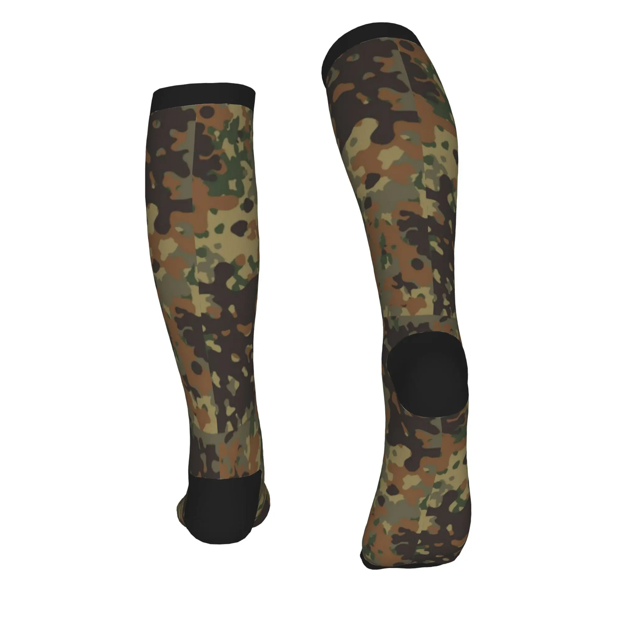 Germany Army Camouflage Dress Socks Men Women Warm Funny Novelty  Sports Compression Socks view 3