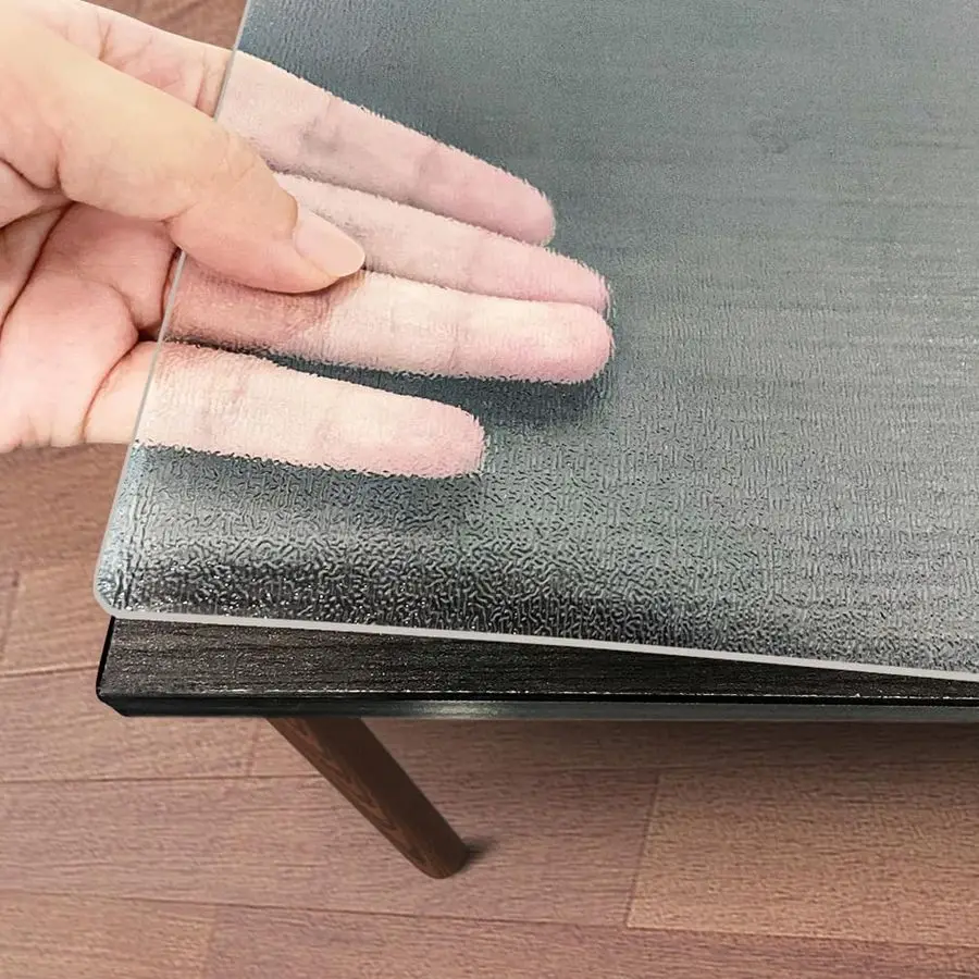 

Frosted PVC Table Cover Protector 36X72Inch, 2mm Thick Plastic Table Cover Rectangle,Clear Table Protector,Desk Protector Mat f