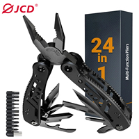 Portable Pocket Multitool 420 Stainless Steel Multitool Pliers Knife Screwdriver for Outdoor Survival Camping Hunting and Hiking